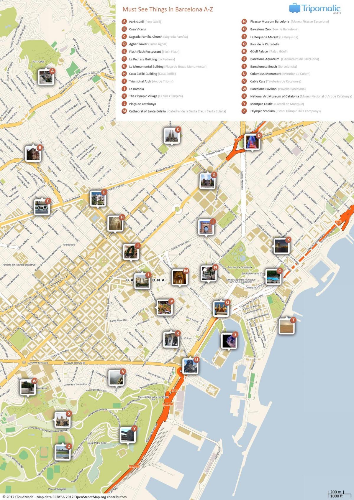 barcelona-znamenitosti-zemljevid-barcelona-panija-znamenitosti